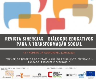 Lan&ccedil;amento do 13.&ordm; n&uacute;mero da Revista Sinergias &ndash; Di&aacute;logos educativos para a transforma&ccedil;&atilde;o social