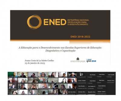 Apresenta&ccedil;&atilde;o do Levantamento sobre Educa&ccedil;&atilde;o para o Desenvolvimento (ED) e Educa&ccedil;&atilde;o para a Cidadania Global (ECG) nas Escolas Superiores de Educa&ccedil;&atilde;o (ESE)