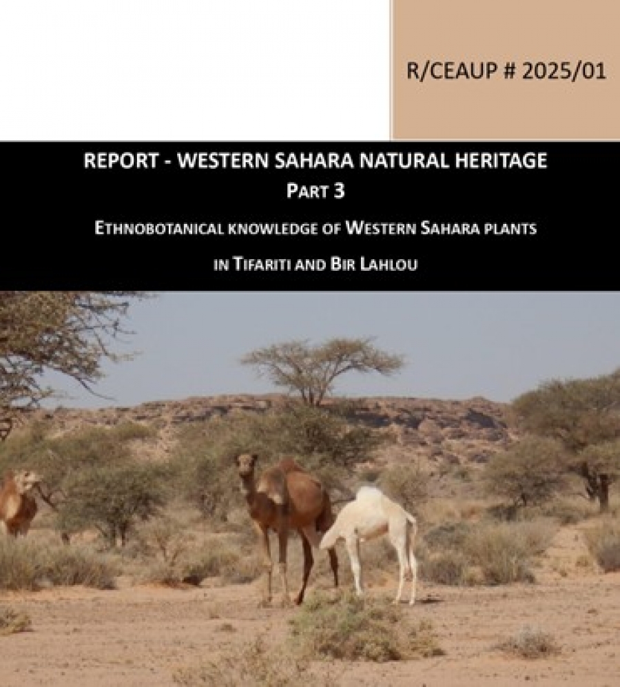 Report -  Ethnobotanical mission to Western Sahara