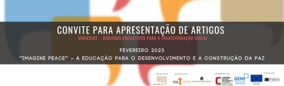 Revista Sinergias | Convite publica&ccedil;&atilde;o trabalhos &ndash; &ldquo;Imagine Peace&rdquo;