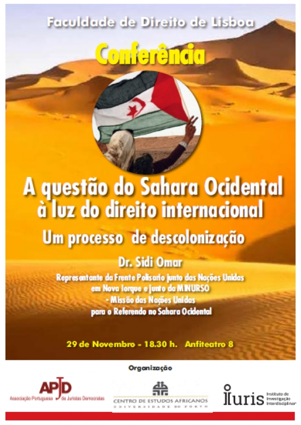 Conference - A QUEST&Atilde;O DO SAHARA OCIDENTAL &Agrave; LUZ DO DIREITO INTERNACIONAL
