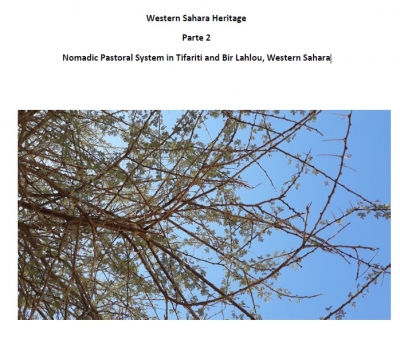 Working Paper: Western Sahara Heritage-Parte 2: Nomadic Pastoral System in Tifariti and Bir Lahlou, Western Sahara