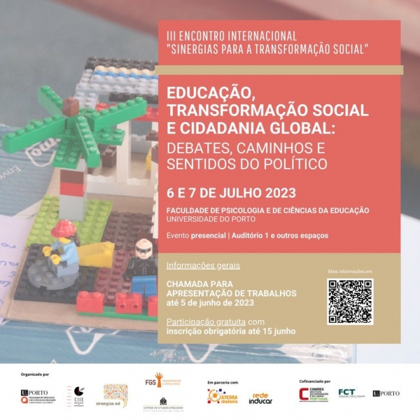 Encontra-se aberta a chamada para trabalhos do III Encontro Internacional "Sinergias para a Transforma&ccedil;&atilde;o Social"!